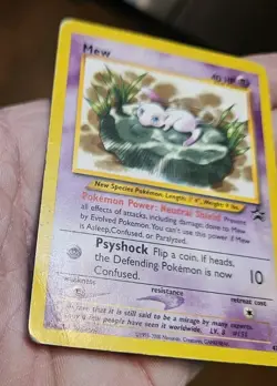 2002 WOTC POKEMON LEAGUE MEW #47 BLACK STAR PROMO MEW LILLY PROMO - Image 3