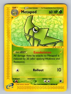 Metapod 087/165 Uncommon Expedition HP Pokemon TCG - Image 1