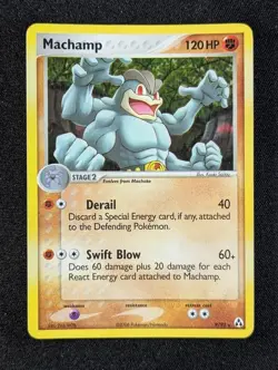 2006 Pokemon MACHAMP #9/92 EX Legend Maker Unlimited Holo Rare English - Image 1