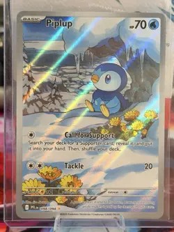Piplup 98 Phantasmal Flames Illustration Rare Pokemon TCG NM - Image 1