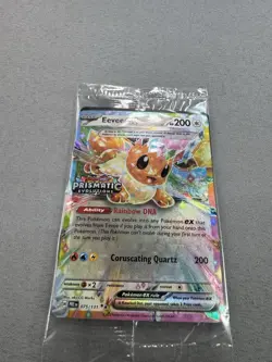 Pokemon Prismatic Evolutions Eevee ex 75/131 Surprise Box Stamped Promo MINT M - Image 2