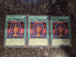 3X Magical Dimension SDSC-EN032 - Yugioh Yu Gi Oh! Playset - Image 1