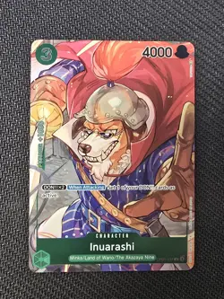 Inuarashi OP01-034 Box Topper Pre-Errata One Piece TCG Foil Romance Dawn English - Image 1