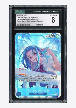 One Piece CGC 8 Nefeltari Vivi SR Alternate Art 2025 EB03-024 EB03 Japanese - Image 1