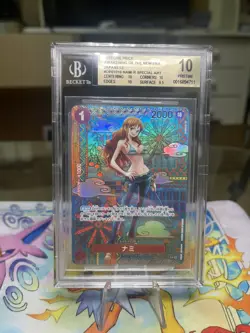 One Piece Nami Alt Art SP OP01-016 BGS 10 Pristine Japanese From Op-05 2023 - Image 1