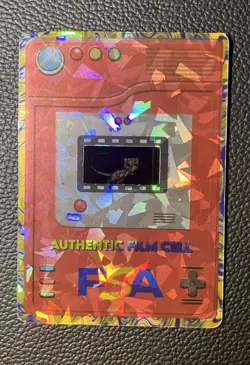 Unique Pokemon Film Cell Card 35mm Movie Mew in a cracked ice holder. - Image 4