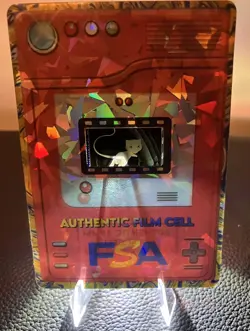 Unique Pokemon Film Cell Card 35mm Movie Mew in a cracked ice holder. - Image 5