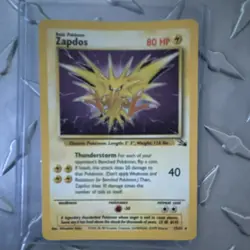 Pokemon Holo Cards, Base Set & Fossil 9 Cards Zapdos, Aerodactyl, Hitmonchan… - Image 3