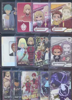 Lot (13) Assorted TCG Solo Leveling Cards w/ Jinho Hae-In Yoonho Jinwoo - Image 1
