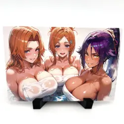 Bleach Orihime Inoue Rangiku Matsumoto Sexy Anime Waifu Goddess Story Art Card - Image 1