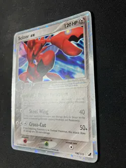 Pokemon Scizor ex 108/115 Unseen Forces Holo Rare Ungraded Childhood Card - Image 3