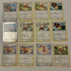 Lot Of 12 Buneary and Lopunny Pokemon Cards - Image 1