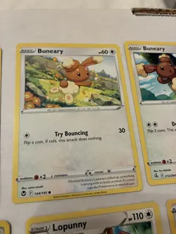 Lot Of 12 Buneary and Lopunny Pokemon Cards - Image 3