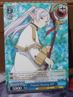 Frieren Dozing Off Weiss Schwarz English PR Promo Card Beyond Journey's End - Image 1