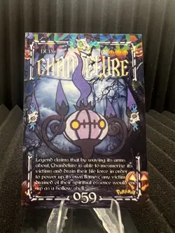 Chandelure #59 - Cracked Ice Holo - Prisma Trick or Treat Cards - Pokemon - Image 1