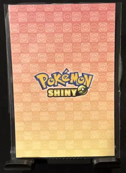 Rare Pokemon Shiny Full Art #196 Espeon Low Pop Cracked Ice Holo Card ⭐ - Image 2