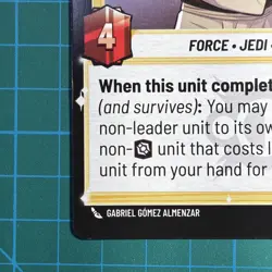 Star Wars | Unlimited Legends of the Force | Oversized Cards | Qui-Jon - Image 4
