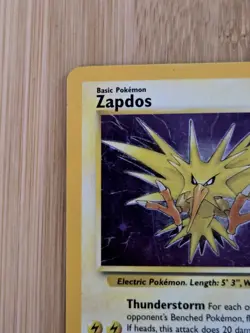 Zapdos 15/62 HOLO Fossil Set Rare Pokemon Card WOTC 1999 MP - Image 3