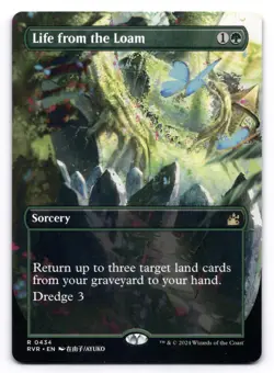 Life from the Loam NM Anime Borderless Ravnica Remastered 0434 MTG Regular - Image 1