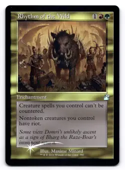 Rhythm of the Wild NM Retro Frame Ravnica Remastered 380 Foil - Image 1