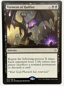 Torment of Hailfire NM Hour of Devastation 077/199 MTG Regular - Image 1