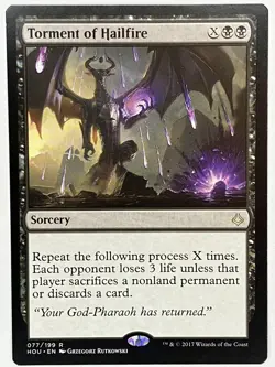 Torment of Hailfire NM Hour of Devastation 077/199 MTG Regular - Image 1