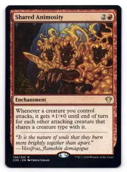 Shared Animosity NM Commander 2020 158/322 MTG Magic Regular - Image 1