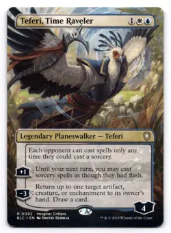 Teferi, Time Raveler NM Borderless Commander: Bloomburrow 0092 MTG Regular - Image 1