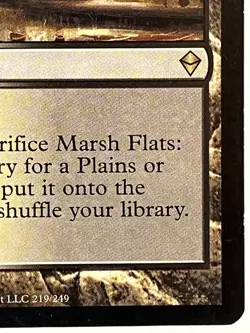 Marsh Flats LP Zendikar 219/249 MTG Regular - Image 4