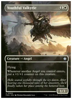 Foundations #303 Youthful Valkyrie (Borderless) - Image 1