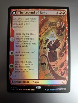 Magic the Gathering #145 Avatar Roku/The Legend of Roku Foil - Image 1