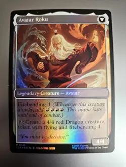 Magic the Gathering #145 Avatar Roku/The Legend of Roku Foil - Image 2