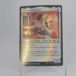 MTG FOIL Momo, Playful Pet - Avatar: The Last Airbender #030 - Image 1