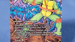 Leo's Katana - Sword of Sinew and Steel (Borderless) Tmnt Mtg NM PZA B - Image 3