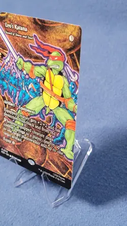 Leo's Katana - Sword of Sinew and Steel (Borderless) Tmnt Mtg NM PZA B - Image 5