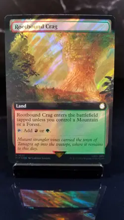 Rootbound Crag Extended Art Surge Foil x1 #1032 - Image 1