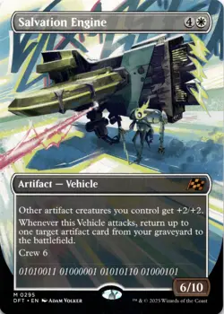 Salvation Engine BORDERLESS Aetherdrift Magic MTG NM - Image 1