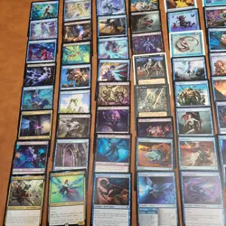 Whole COMMANDER Magic Deck - Heaven to Earth Games = Obyra Black Blue FAERIES - Image 3