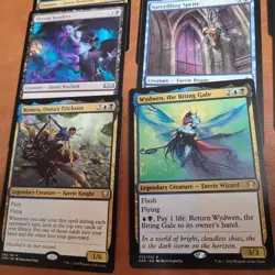 Whole COMMANDER Magic Deck - Heaven to Earth Games = Obyra Black Blue FAERIES - Image 4