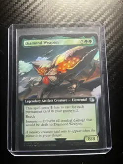 MTG Diamond Weapon (Extended Art) Foil Final Fantasy 470 FFVII NM - Image 1