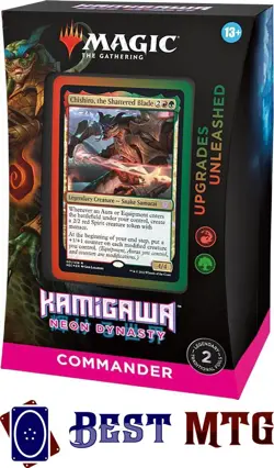 Magic The Gathering MTG Kamigawa: Neon Dynasty Commander Deck - Upgrades Unleash - Image 1