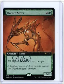 Horned Sliver Secret Lair Foil Signed Artist Proof MTG - Image 1