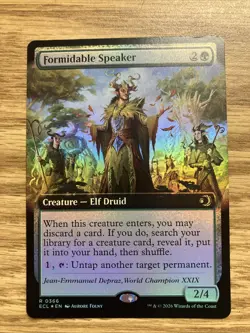 Formidable Speaker (Extended Art) Lorwyn Eclipsed Foil Near Mint - Image 1