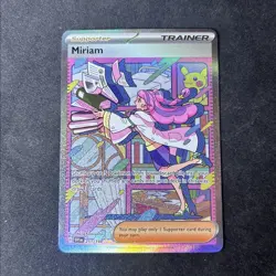 Pokemon TCG Miriam Trainer Full Art Holo Scarlet & Violet Base Set 251/198 - Image 1