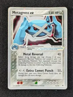 2004 Pokemon METAGROSS EX #95/101 EX Hidden Legends Holo Ultra Rare English - Image 1