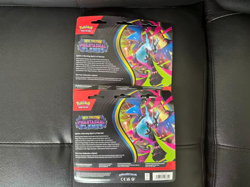 Pokemon Phantasmal Flames TCG Sneasel & Weavile 3 Pack Blister lot of 2 in hand - Image 2