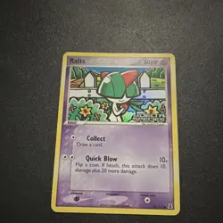 Pokemon Ralts EX Delta Species Reverse Holo 81/113 50 HP Quick Blow - Image 1