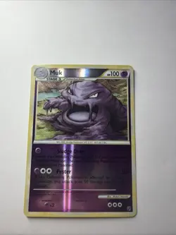 Pokemon Muk TCG Reverse Holo Card 31/90 Undaunted LP - Image 1
