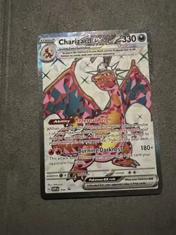 Charizard ex #056 SV Black Star Promo Pokemon Card Illustration Rare Holo NM TCG - Image 1
