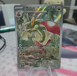 Pokemon Flapple 210/191 Sv08: Surging Sparks Illustration Rare Holo Dragon - Image 1